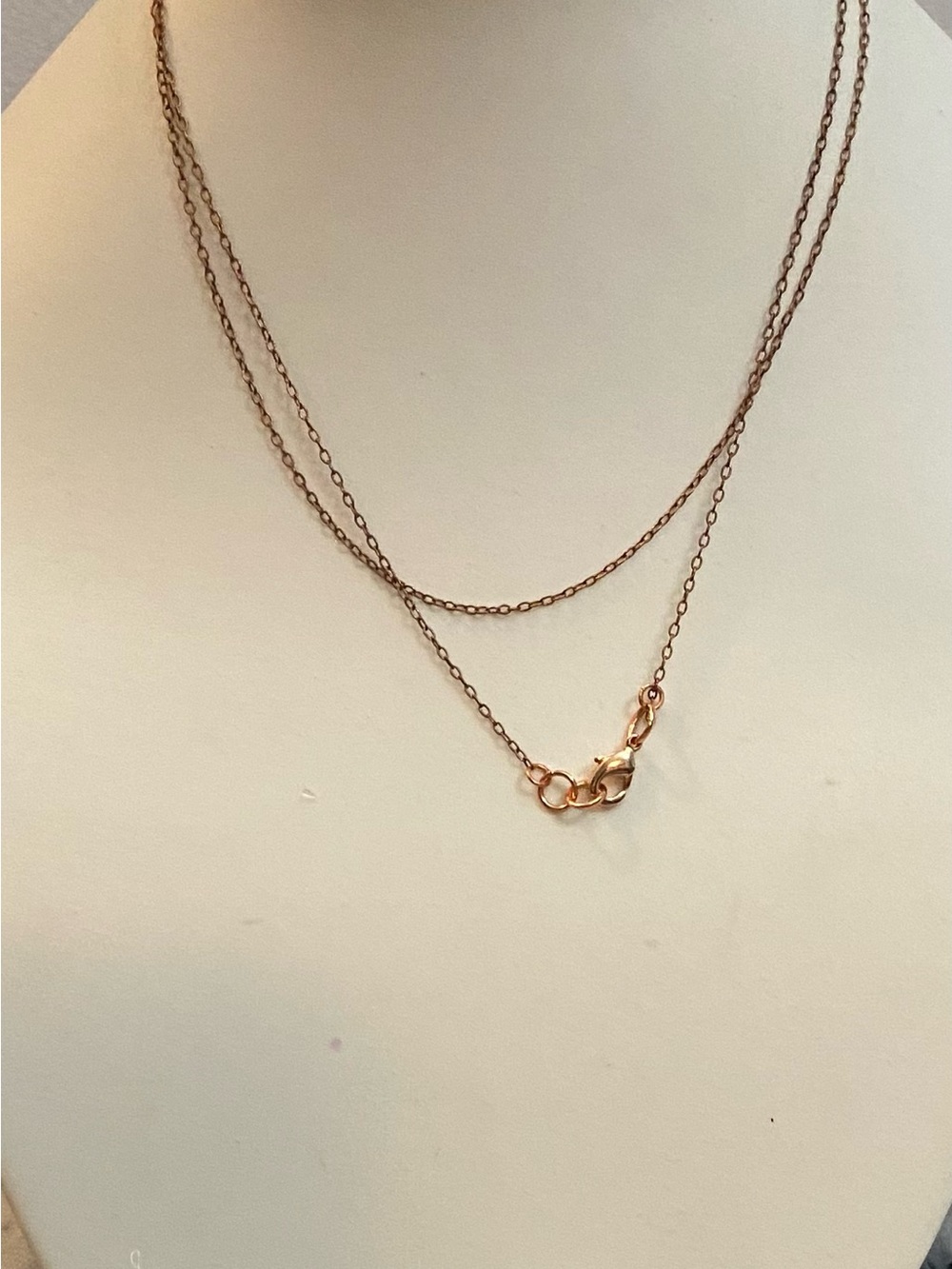 Delicate Rose Gold Layered Chain Necklace - Unbranded